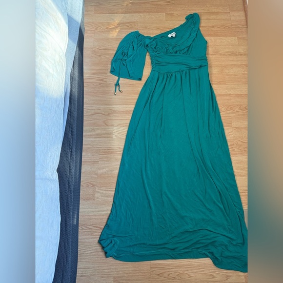 Temperly London Elegant Teal Evening Gown Size 10 - Picture 2 of 6